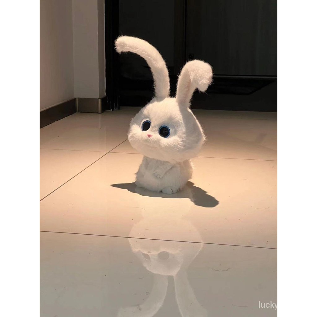 Thỏ Nhồi Bông Màu Trắng Dễ Thương Cho Bé Gái