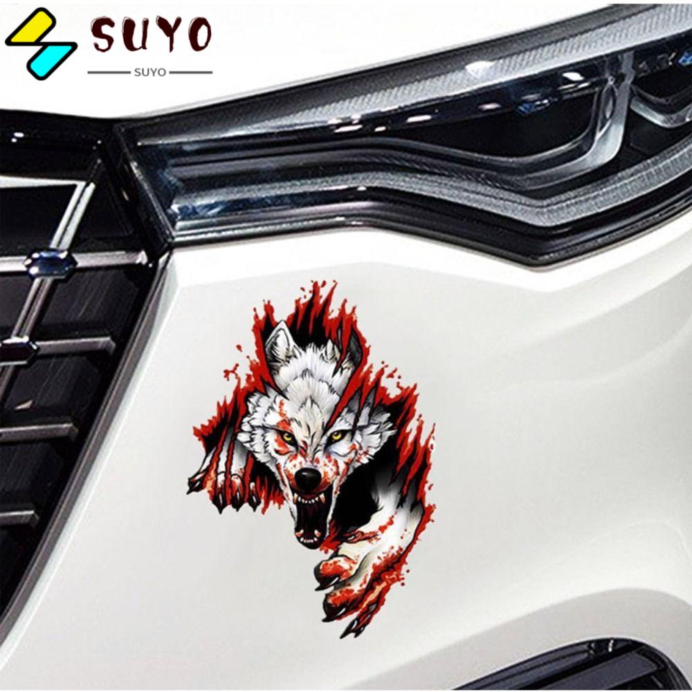 SUYO Miếng Dán Trang Trí Xe Hơi / Xe Máy Bằng PVC Chống Thấm Nước Tiện Dụng