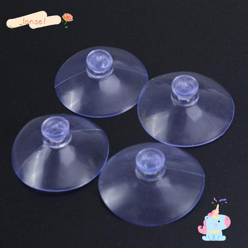 LANSEL Set 25 Cốc Hút Bằng Nhựa Trong Suốt Để Đồ Tiện Lợi