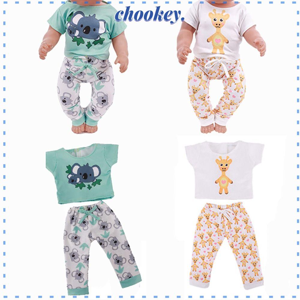 CHOOKEY Bộ Đồ Ngủ 2 Món Thời Trang Dành Cho Búp Bê 18Inch / 43cm