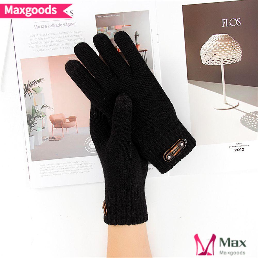 MAXG Găng Tay Dệt Kim Dày Dặn Co Giãn Toàn Diện Cho Nam