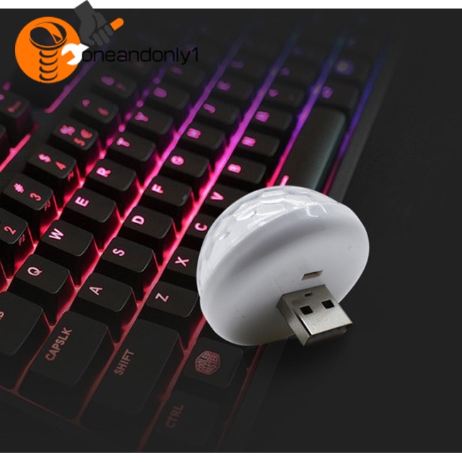 Đèn LED RGB USB Mini Điều Khiển Bằng Giọng Nói Cho Điện Thoại Android Apple