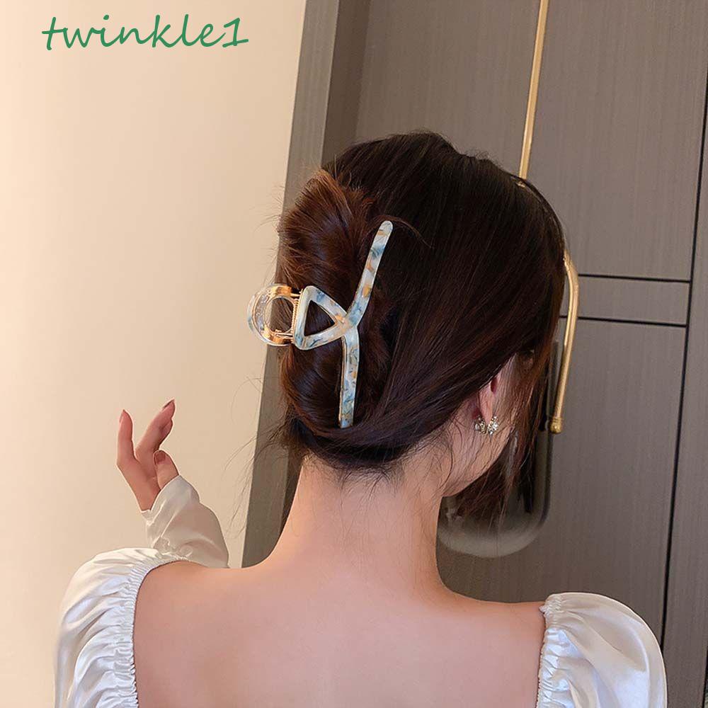 TWINKLE Kẹp Tóc Trang Trí Màu Sắc Ngọt Ngào Bằng Nhựa Acrylic Cho Nữ