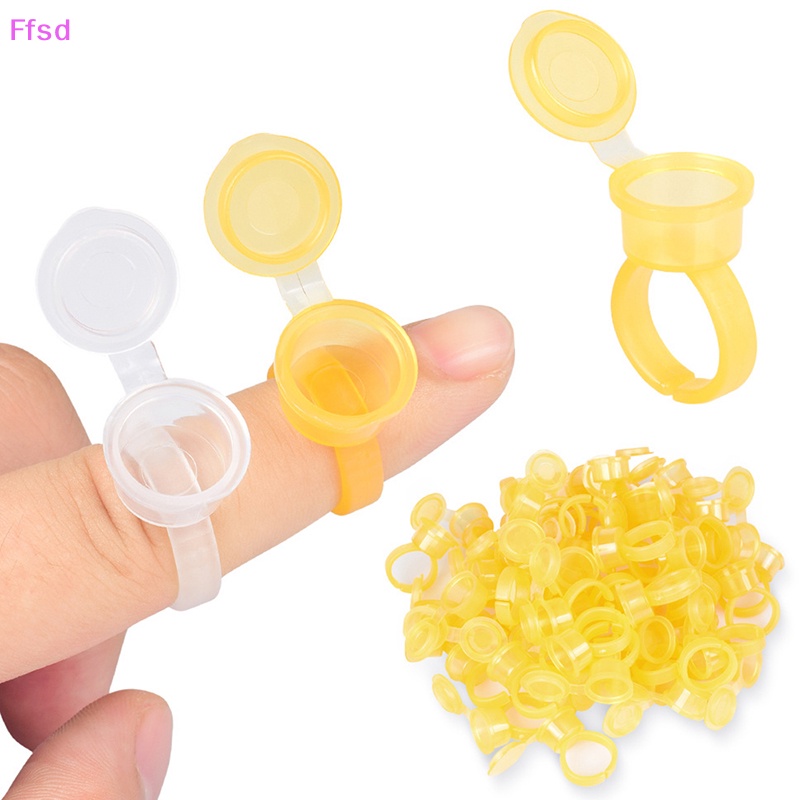 Bộ 50 Cốc Đựng Mực Xăm Có Nắp Đậy Dùng Một Lần Tiện Dụng