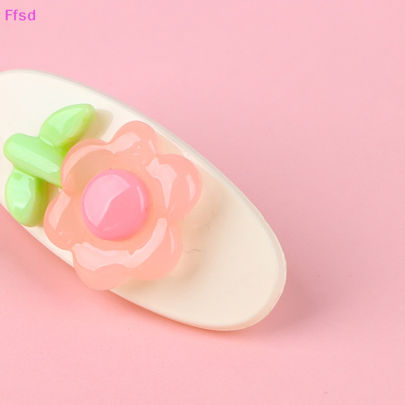 {Ffsd} Kẹp Tóc Hoạt Hình Hoa Tulip Màu Hồng / Be Thiết Thực Sáng Tạo Cho Nữ * Hàng Bán Chạy