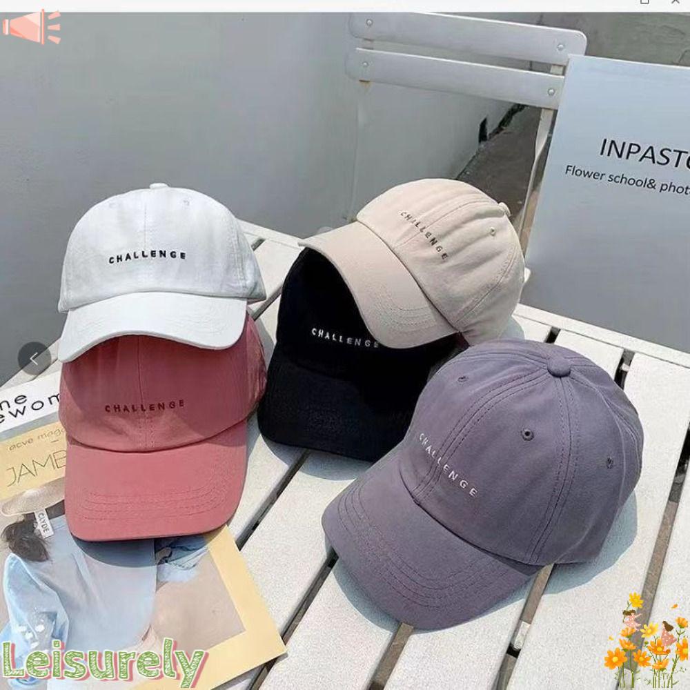 LEILY Mũ Lưỡi Trai Thêu Chữ Phong Cách Hiphop