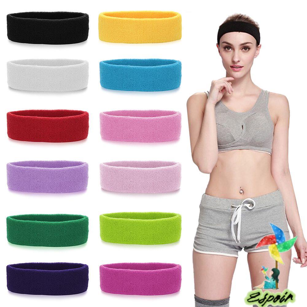 ESPO Băng Đô Cotton Co Giãn Thấm Hút Mồ Hôi Hỗ Trợ Luyện Tập Thể Thao