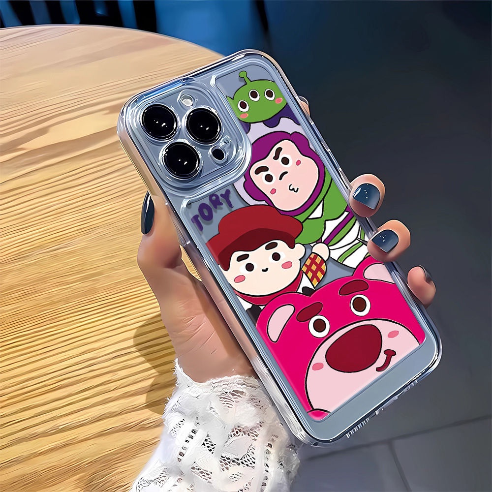 Ốp Điện Thoại Mềm In Hình Gấu Dâu Tây 12 Kiểu Lựa Chọn Cho iPhone14Promax 7 11 13 8p 6ZGF