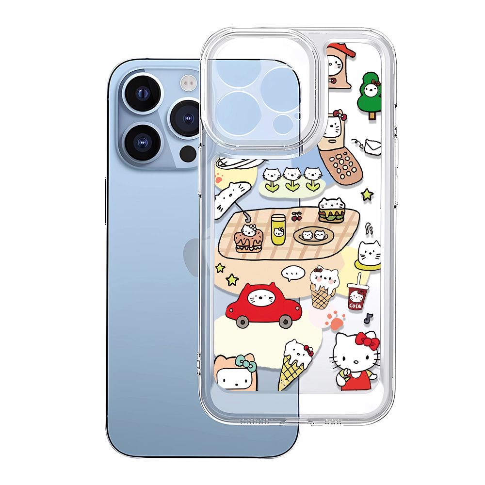 Ốp Điện Thoại Mềm Họa Tiết Hello Kitty Dễ Thương Cho Iphone 1311iphone14promax 12 7 PHM6