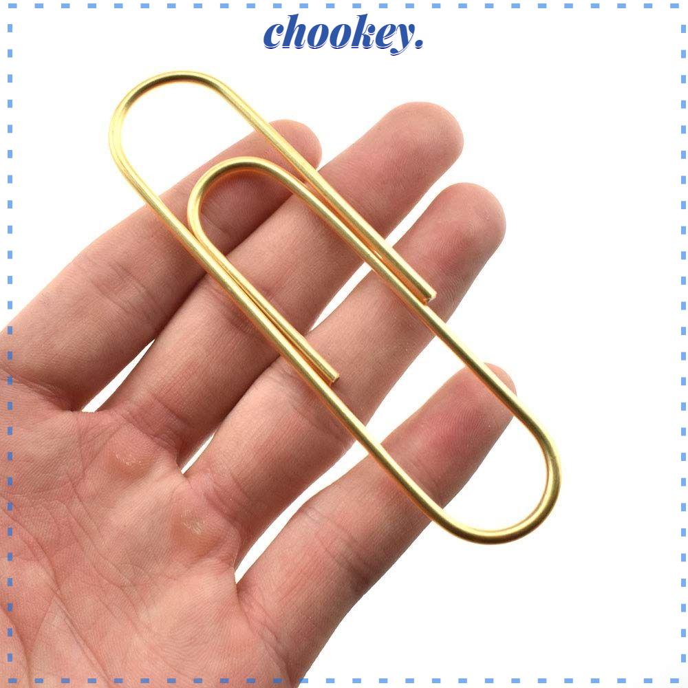 CHOOKEY Set 14 Kẹp Giấy Bằng Kim Loại Màu Vàng Sáng (100mm) 4 inch 14 Cái Kẹp Giấy Đánh Dấu Trang Sách Cho Trường Học