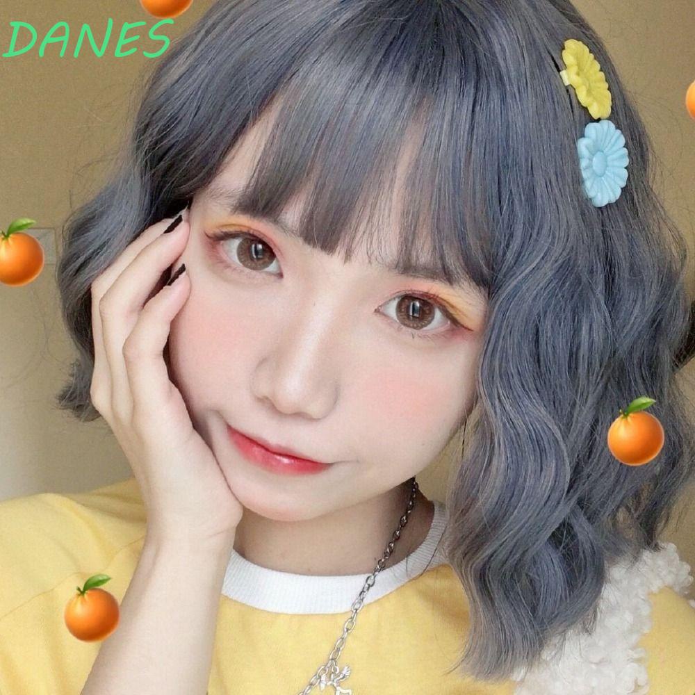 DANES Bộ Tóc Giả Kiểu Bob Xoăn Dài Vừa Tự Nhiên Dễ Thương Chất Lượng Cao Dành Cho Nữ