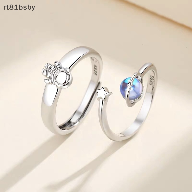 Nhẫn Hở Hình Phi Hành Gia / Ngôi Sao / Ngôi Sao Có Thể Điều Chỉnh Kích Cỡ Thời Trang Cho Cặp Đôi