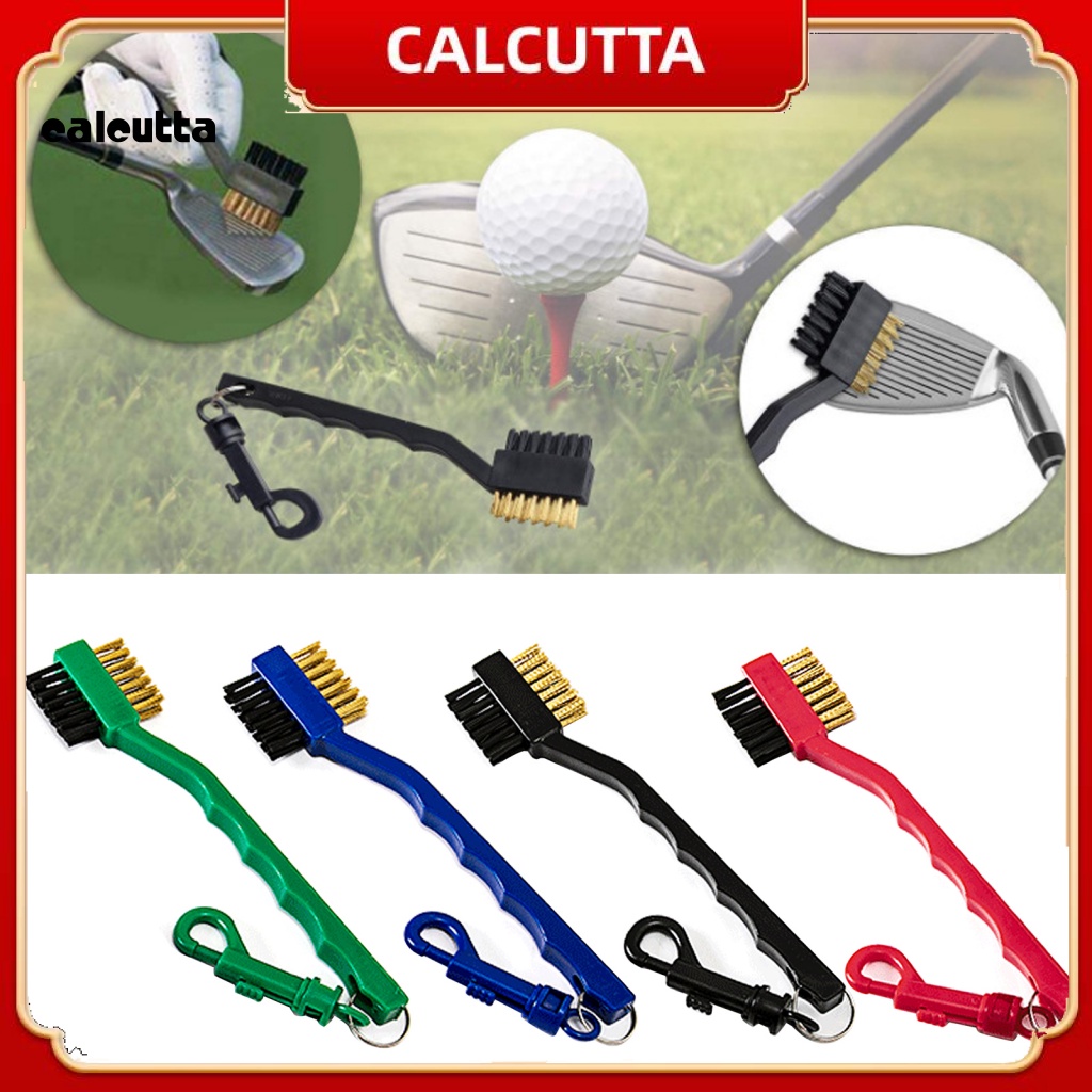 Bàn Chải Vệ Sinh Gậy Đánh Golf Hai Mặt Bằng Sợi Nylon Chống Trượt Thoải Mái Đa Năng