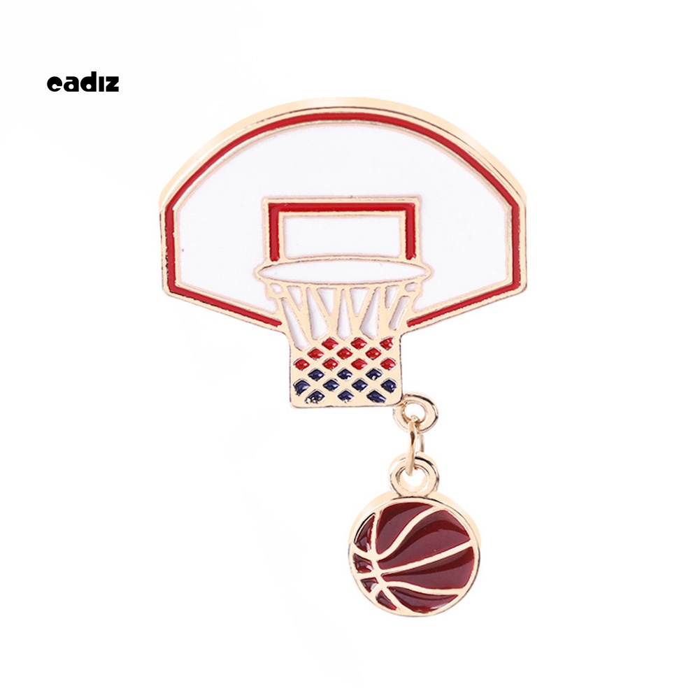 Ghim Cài Áo Hình Quả Bóng Rổ Bằng Hợp Kim Thời Trang