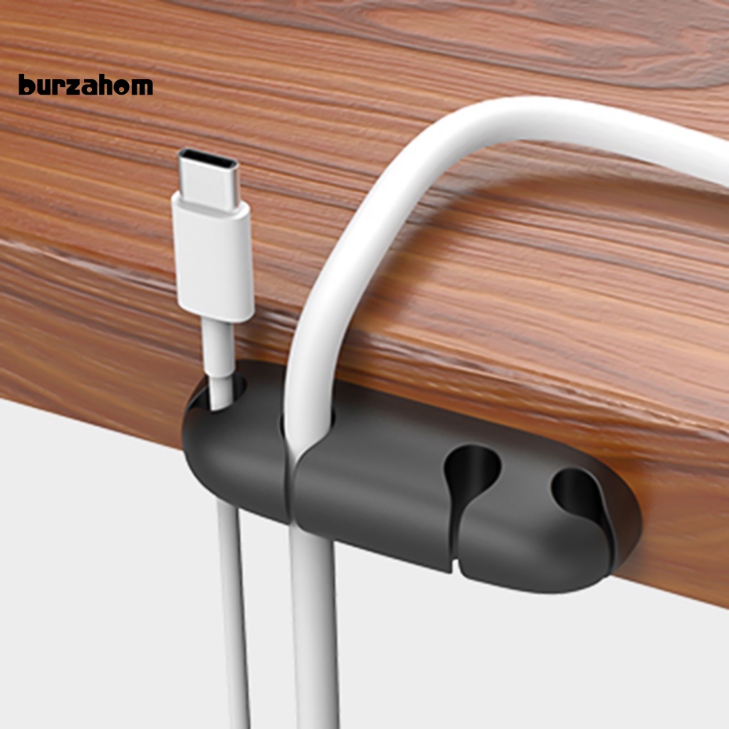 Kẹp Cố Định Dây Cáp USB Bằng Silicone Linh Hoạt Không Cần Khoan Lỗ