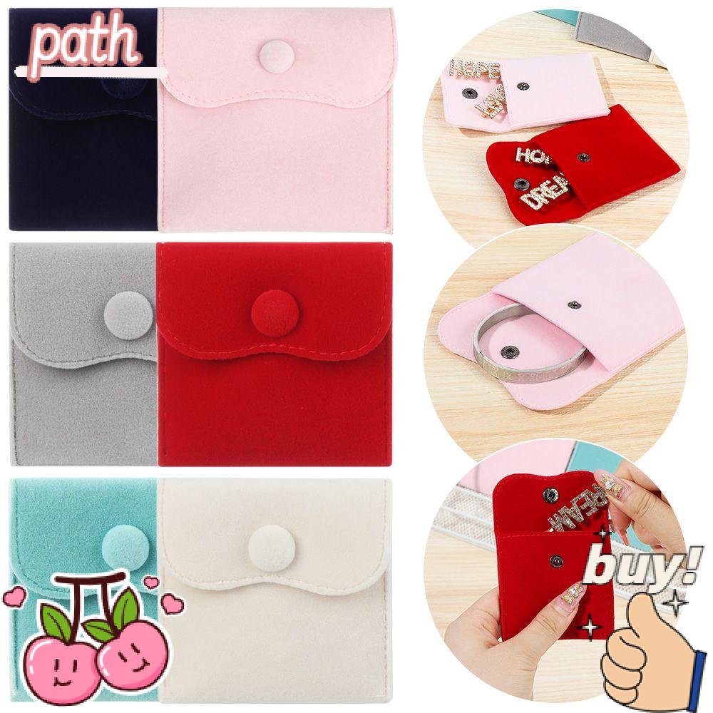 PATH Túi Nhung Đựng Trang Sức Có Khóa Cài Tiện Dụng
