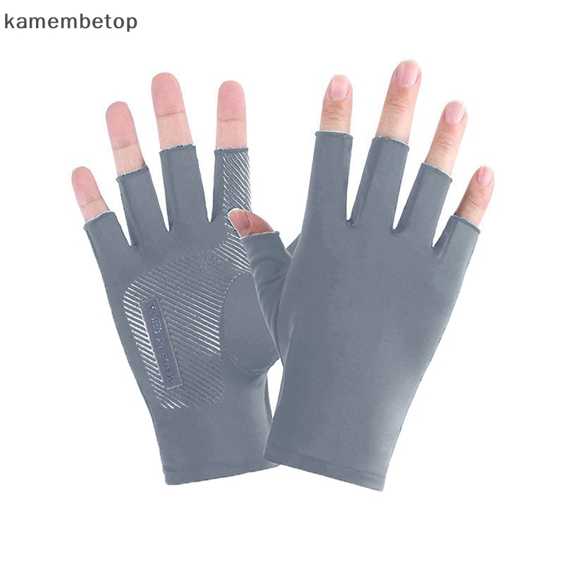 Găng Tay Lụa Lạnh Mỏng Thoáng Khí Chống Trượt Có Thể Chạm Màn Hình Cảm Ứng Bảo Vệ