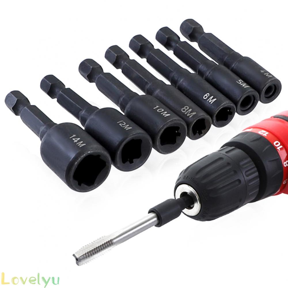 ⭐READY STOCK ⭐M6-M14 Firmer Screw Tap Socket Adapter Holder Extension Bar 1/4 Inch Hex Shank
