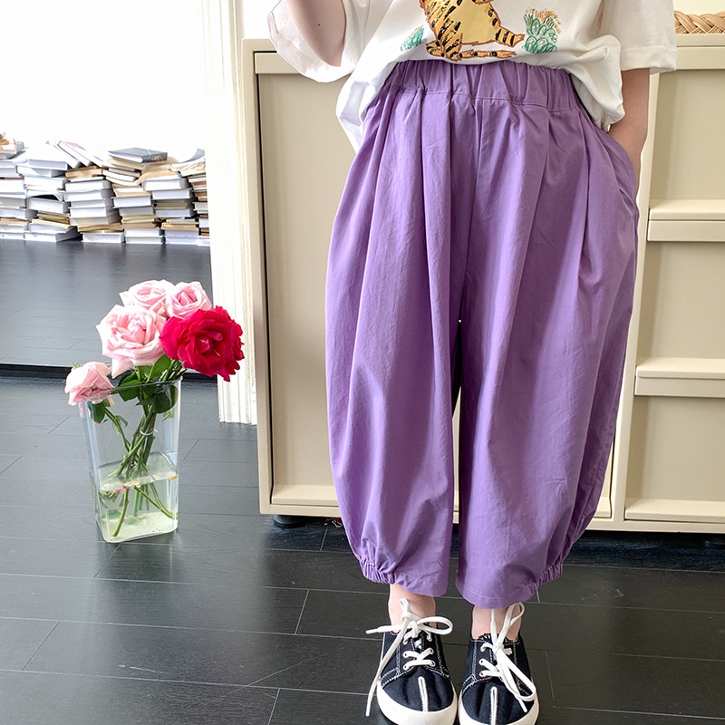 Quần Dài Dáng Rộng Màu Sắc Đơn Giản Thời Trang Mùa Hè Cho Nữ