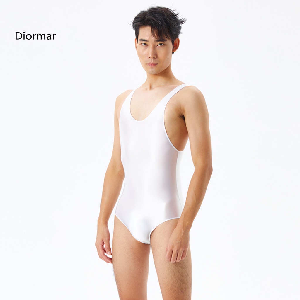 Áo Liền Quần Màu Trơn Không Tay Độ Co Giãn Cao Mặc Hàng Ngày Cho Nam