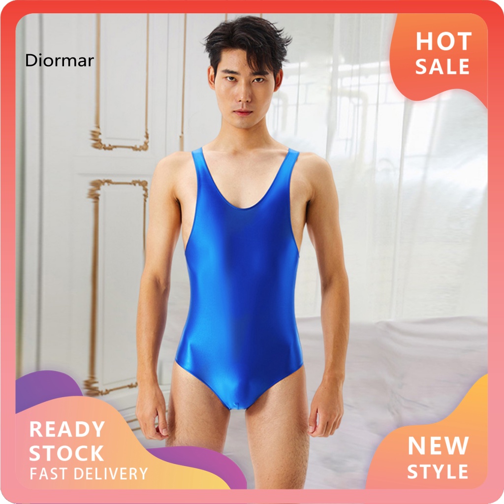 Áo Liền Quần Màu Trơn Không Tay Độ Co Giãn Cao Mặc Hàng Ngày Cho Nam