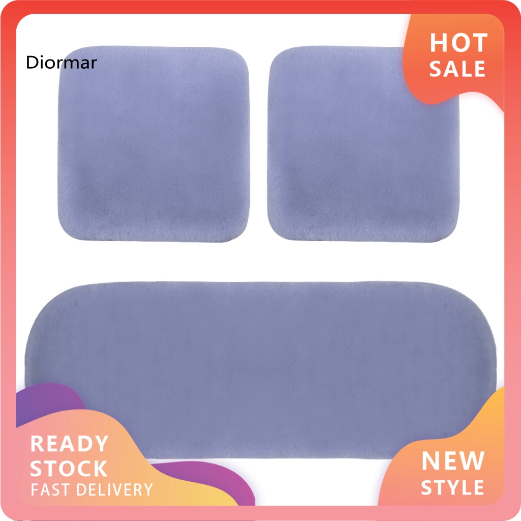 Set 3 Vỏ Bọc Đệm Ghế Ngồi Xe Hơi Giữ Ấm Mùa Đông Chống Trượt