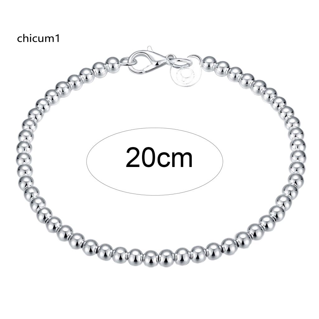 Vòng Tay Mạ Bạc Xinh Xắn Có Khóa Càng Cua Cho Nữ