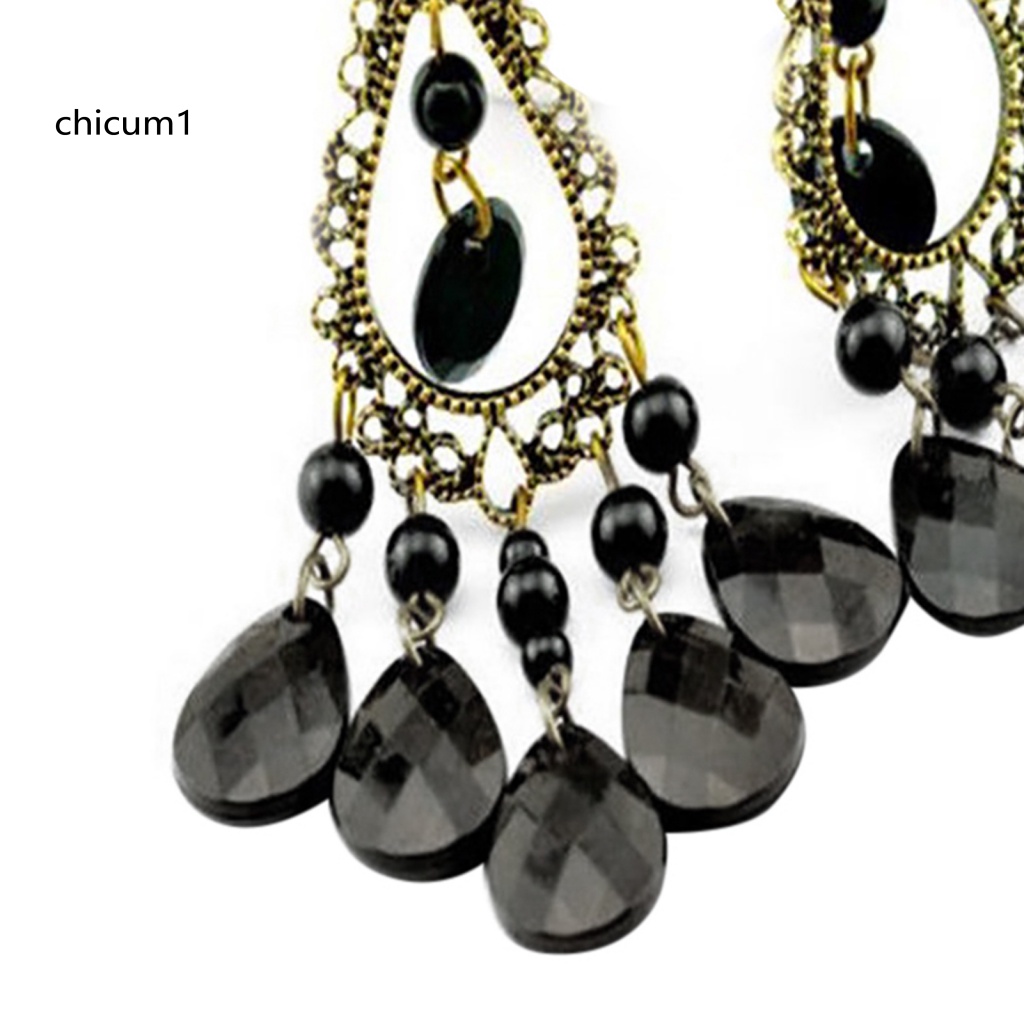 1 Đôi Bông Tai Hình Giọt Nước Rỗng Sáng Tinh Tế Dành Cho Cuộc Sống Hàng Ngày