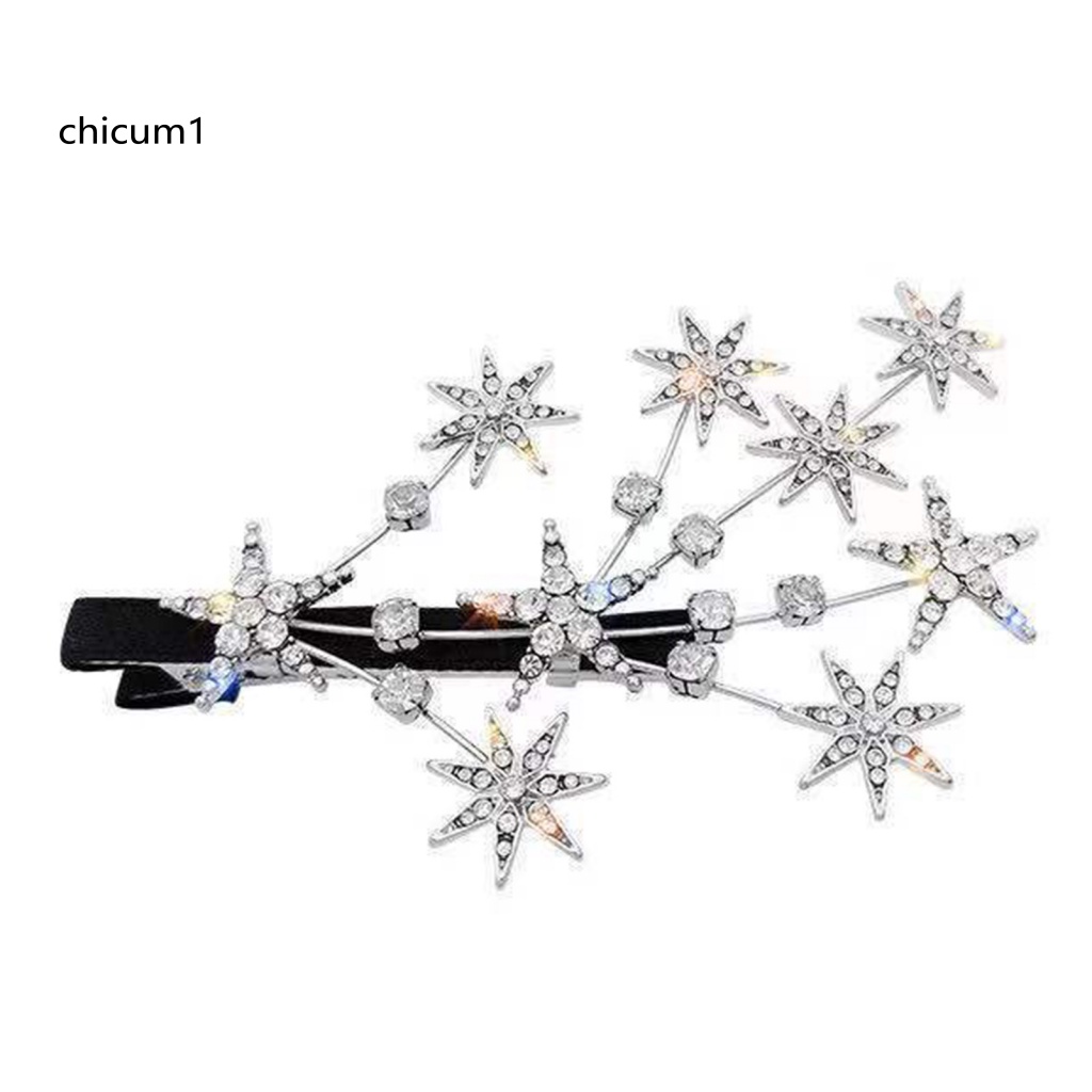 Kẹp Tóc Hình Ngôi Sao Đính Đá Lấp Lánh