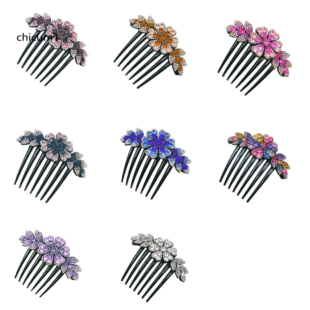 Lược Cài Tóc Đính Đá Phong Cách Hàn Quốc Cổ Điển Cho Cô Dâu