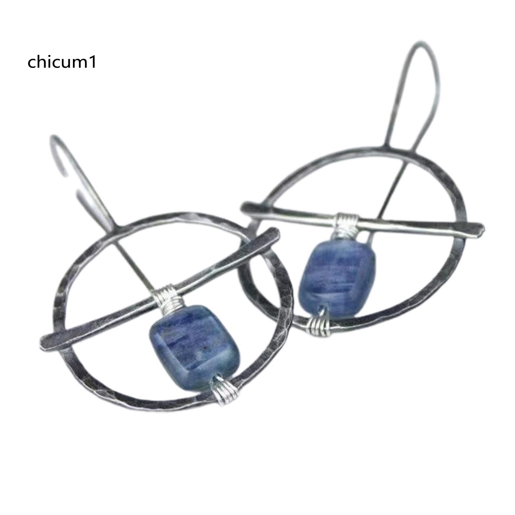 1 Đôi Khuyên Tai Đính Đá Phong Cách Vintage Độc Đáo