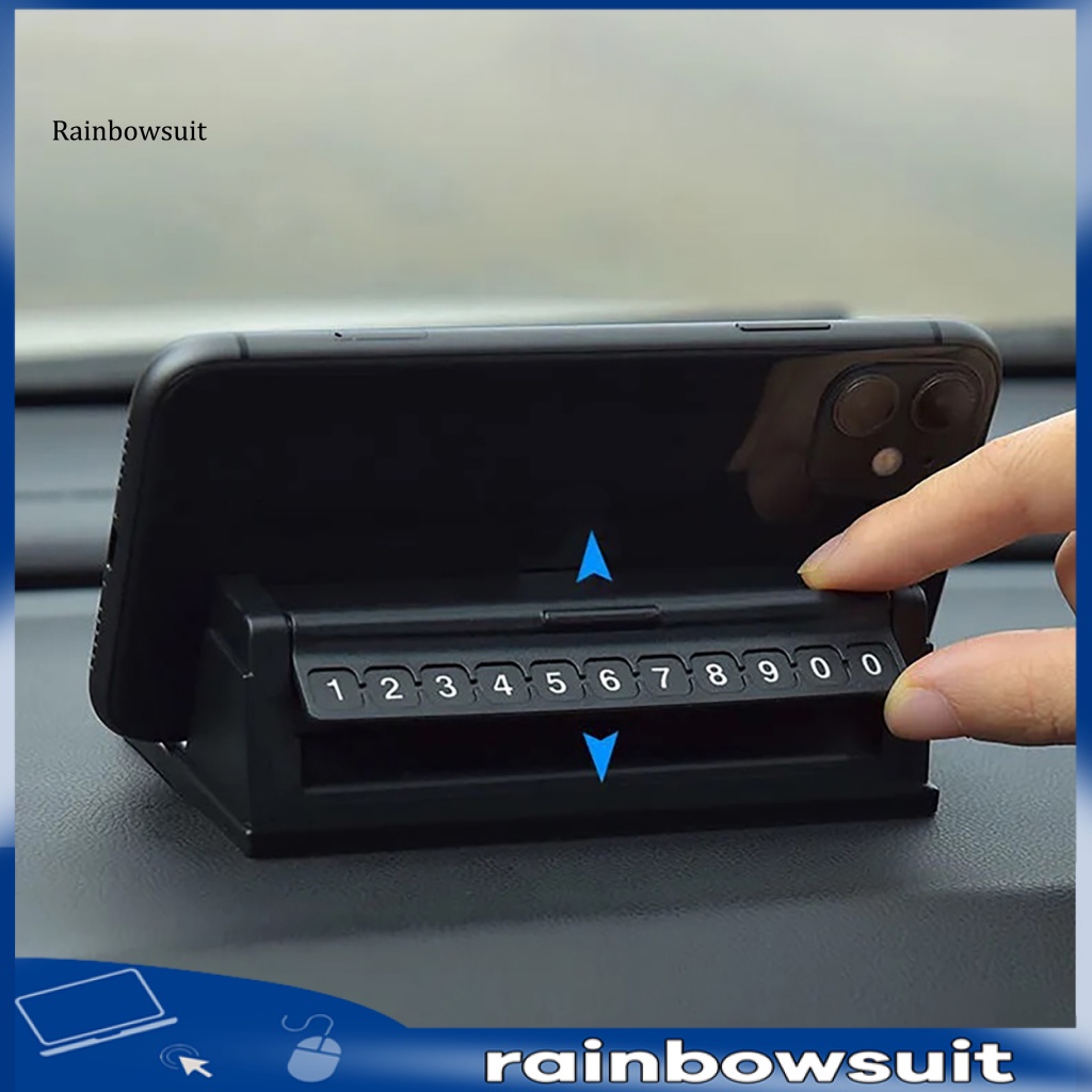 Giá Đỡ Điện Thoại / Biển Số Xe Hơi Tạm Thời Chống Trượt Đa Năng