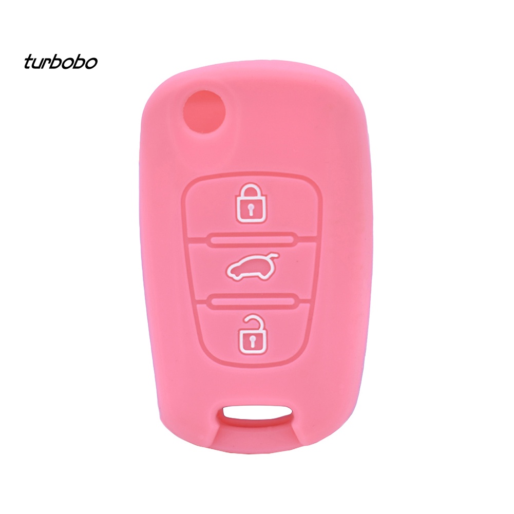Vỏ Silicon Bảo Vệ Chìa Khóa Điều Khiển Từ Xa Cho Xe Hơi Kia Hyundai 3 Nút