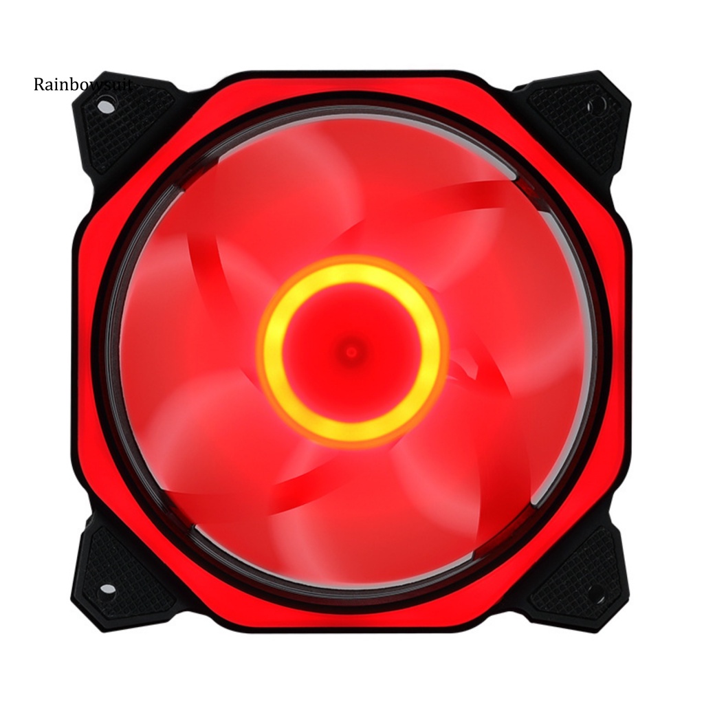 Quạt Làm Mát Có Đèn LED RGB Ít Tiếng Ồn Nhỏ Gọn 12cm Cho Máy Tính