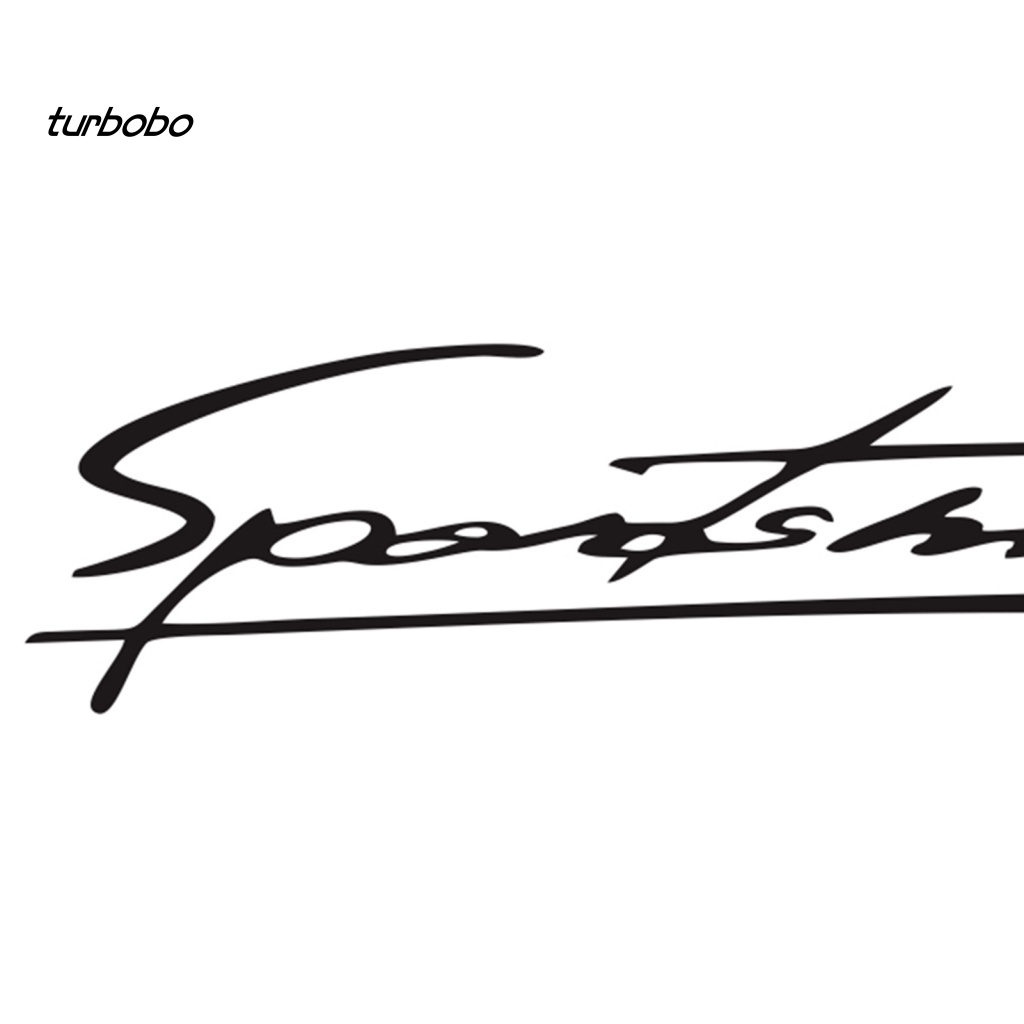 Miếng Dán PVC In Chữ Turbobobo Có Thể Tháo Rời Dùng Trang Trí Đèn Pha Xe Hơi