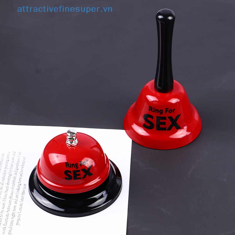 Lục Lạc Cầm Tay Bằng Kim Loại Màu Đỏ AFS Có Vòng Nhẫn Trang Trí Tiệc