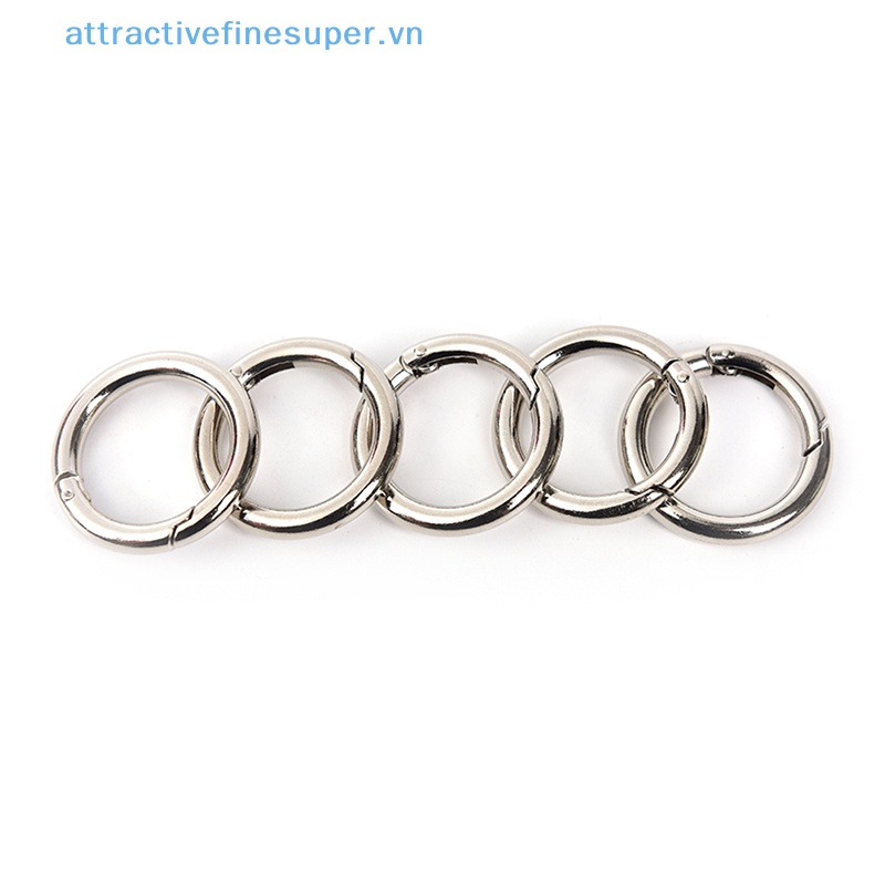 Afs Set 5 Móc Khóa Tròn Bằng Kim Loại 35mm
