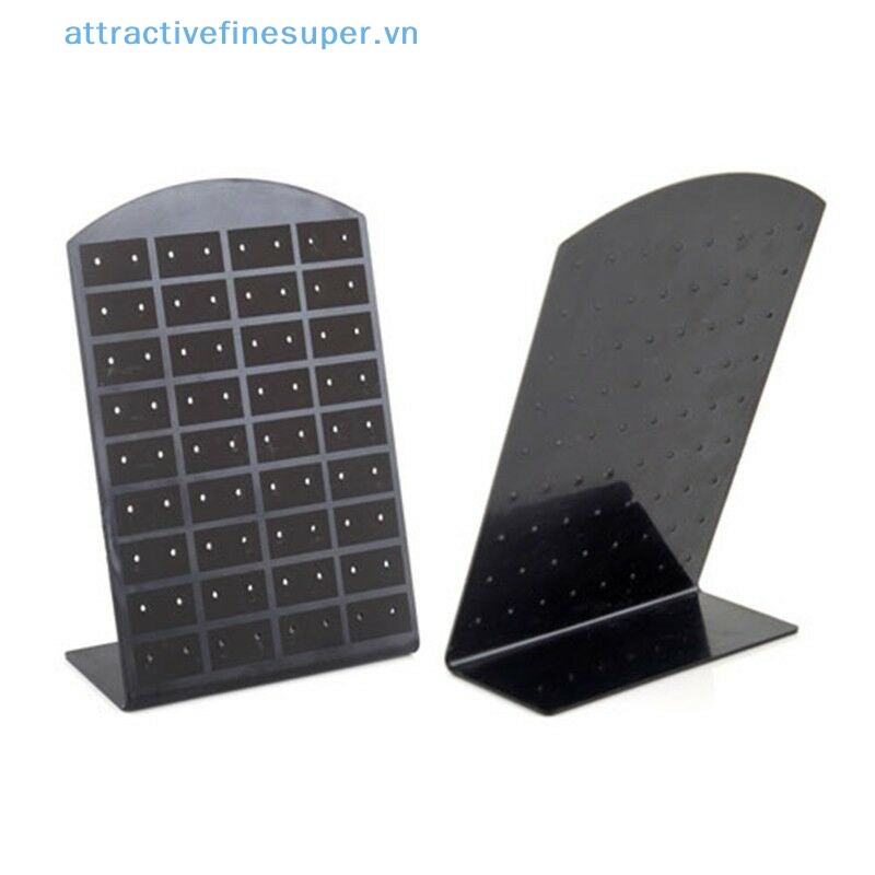 Giá Đỡ Trưng Bày Khuyên Tai 48 Lỗ Màu Đen / Trong Suốt