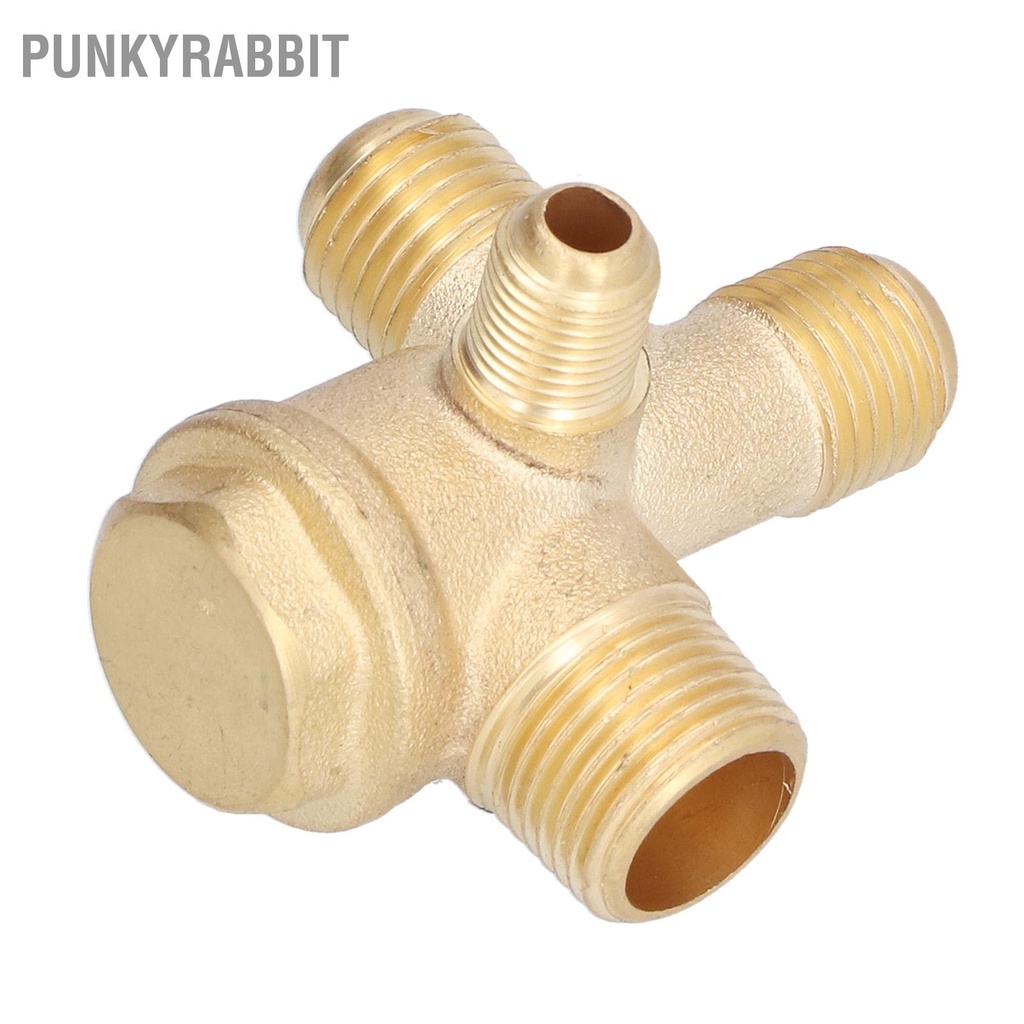 PunkyRabbit Van một chiều 4 Khớp nối mối có ren bằng đồng thau Phụ kiện máy không dầu