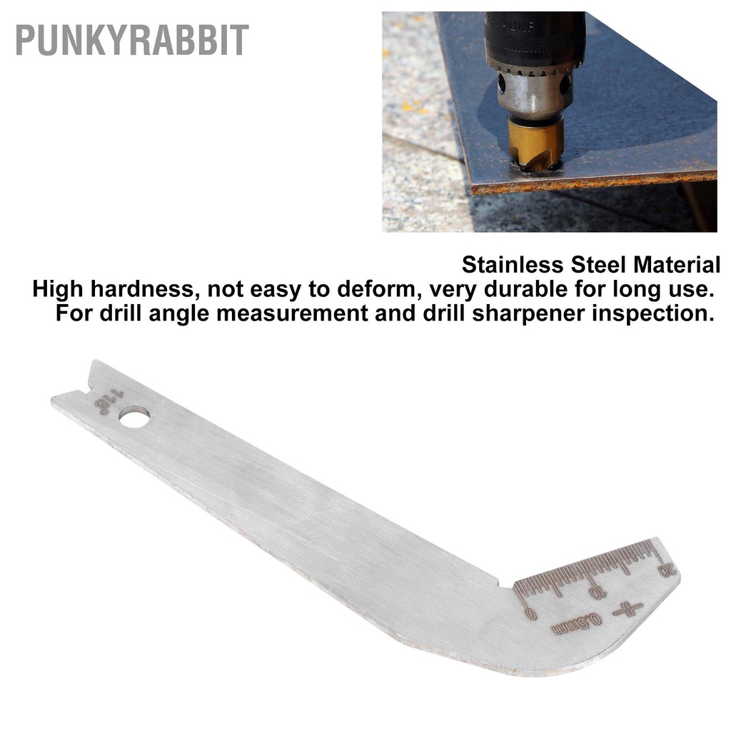 PunkyRabbit 2 Cái Máy đo góc mũi khoan 118 độ Công cụ kiểm tra mài lưỡi kim loại