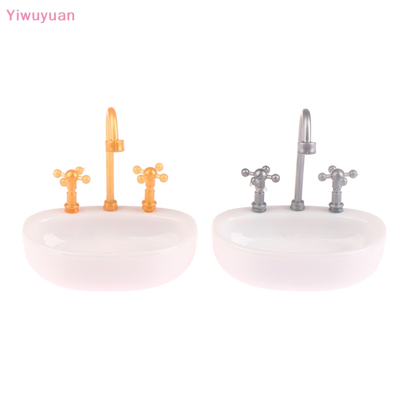 < Yiwuyuan > Vòi Nước Bồn Rửa Mini Trang Trí Nhà Búp Bê Thu Nhỏ Mới