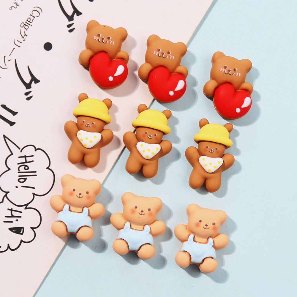 Keo Dán Hình Gấu Đám Mây / Hoa Hoạt Hình Trang Trí Ốp Điện Thoại DIY