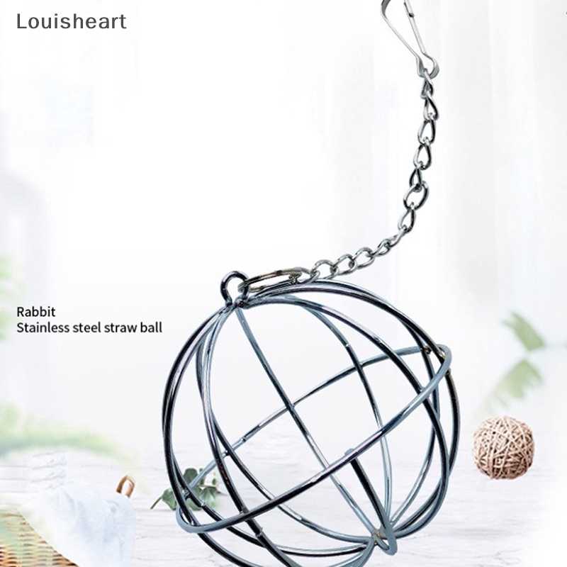 Louisheart Bóng Treo Đồ Chơi Bằng Thép Không Gỉ Hình Cầu Cho Chuột Hamster Thỏ