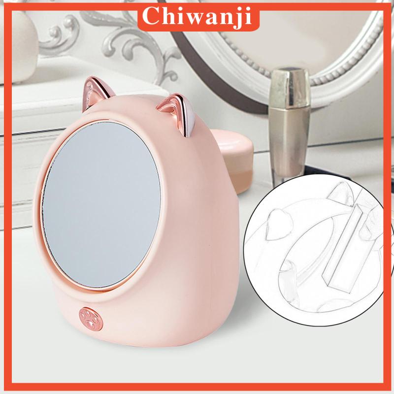 Hộp Đựng Đồ Trang Điểm Có Gương Trang Điểm Để Bàn Phòng Tắm / Phòng Ngủ Có Thể Xoay Được