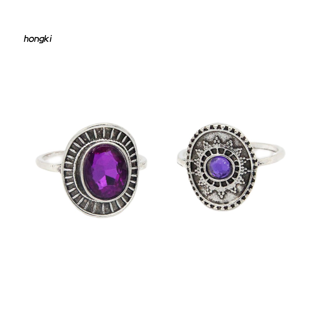 Set 9 NhẫN Đeo GiữA NgóN Cá TíNh Phong CáCh Bohemia