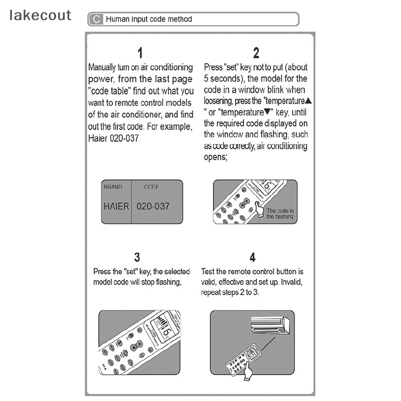 Điều Khiển Từ Xa K-1028E AC Màn Hình LCD Cho Máy Lạnh