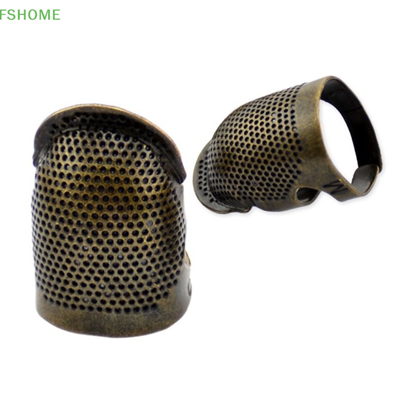 Fshome Phụ Kiện Bảo Vệ Ngón Tay May Vá Bằng Kim Loại Màu Vàng Kim Phong Cách Vintage Bán Chạy