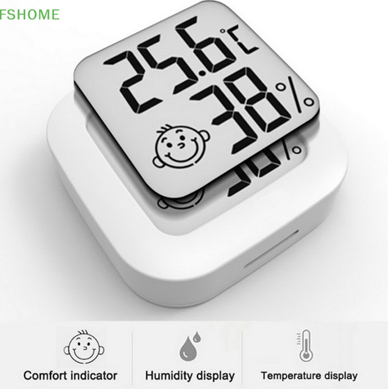 Nhiệt Kế Điện Tử Mini Màn Hình LCD Dùng Đo Nhiệt Độ Và Độ Ẩm Trong Nhà