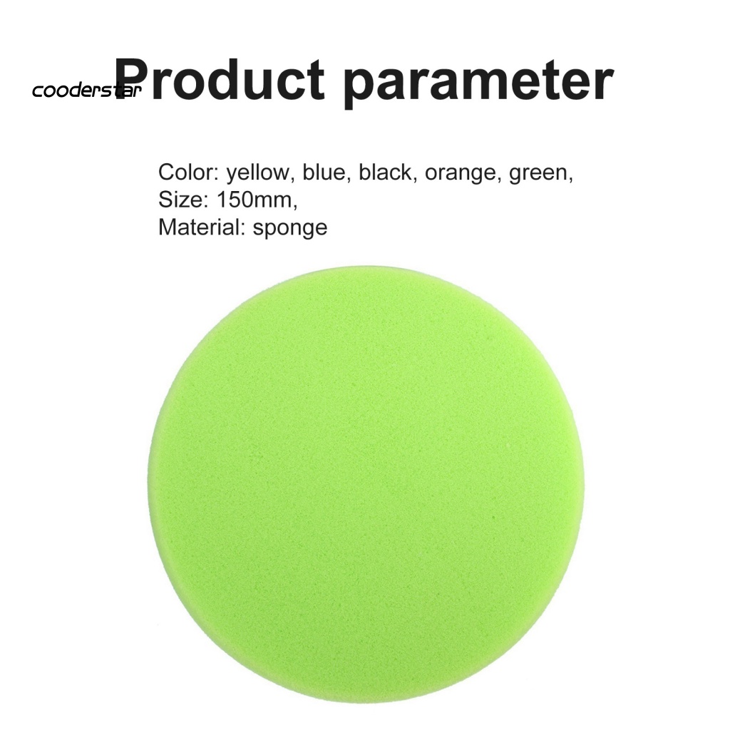 Miếng Xốp Tròn Đánh Bóng Xe Hơi Mềm Mại 6 Inch 150mm