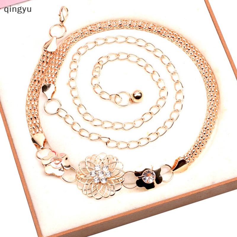 Thắt Lưng Dây Xích Kim Loại Thanh Lịch Thời Trang Mới